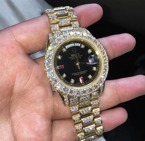 lab diamond rolex